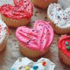 Be Mine Heart Cupcakes