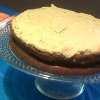 Nutella Cake with Peanut Butter Frosting
