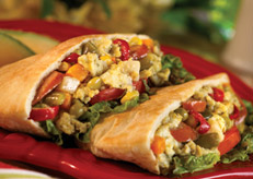 Chicken and Mixed Vegetables Pita Pocket Recipe