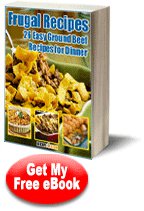 Frugal Recipes: 26 Easy Ground Beef Recipes for Dinner eCookbook