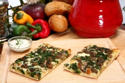 Applebee's Vegetable Pizza with Spinach-Artichoke Sauce