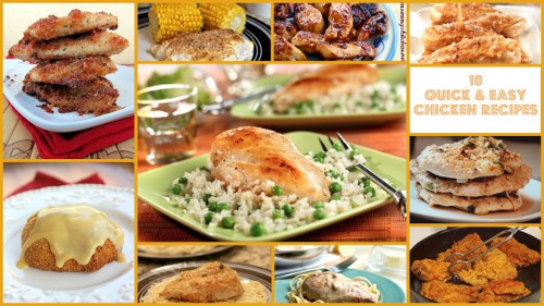 10 Quick and Easy Chicken Recipes