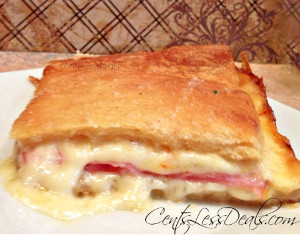3-Ingredient Ham and Cheese Crescent Bake