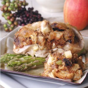 Apple Fig Stuffed Chicken