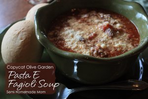 Knockoff Olive Garden Pasta e Fagioli Soup
