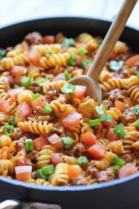 One Pot Cheesy Hamburger Casserole