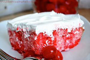 Shirley Temple Poke Cake