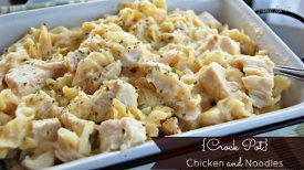 Slow Cooker Chicken Noodle Casserole