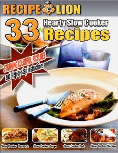33 Hearty Slow Cooker Recipes free eCookbook